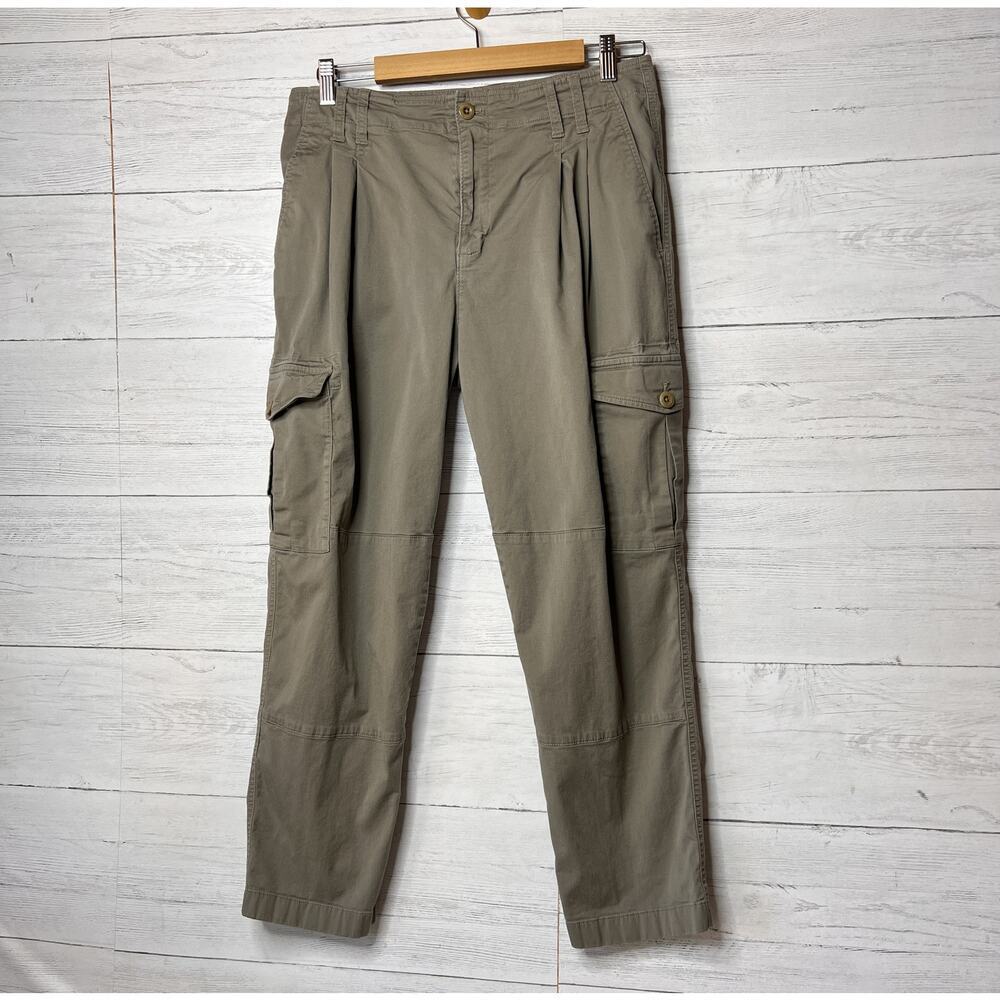 Lauren Ralph Lauren Pants Womens Size 6 Khaki Green Cargo Utility Black Label